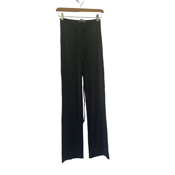 I.AM.GIA Mid-Rise Tie Waist Halo Pants Women’s Black Size Small - Picture 1 of 8